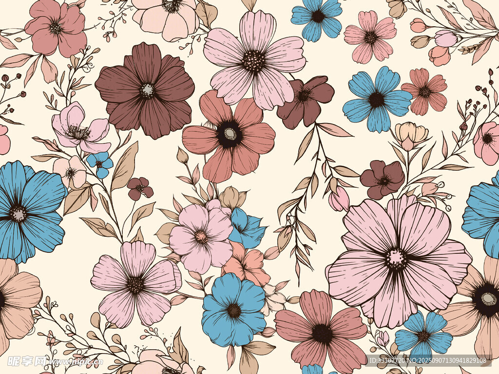 手绘花