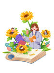 手绘教师节教导学生