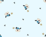 数码印花 卡通小动物星星