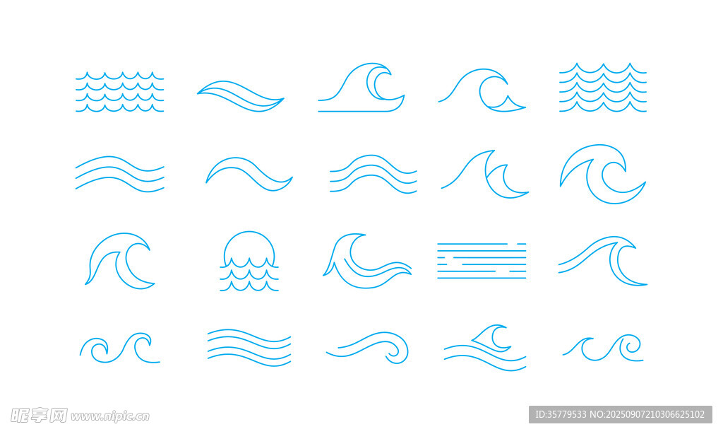 海浪图标