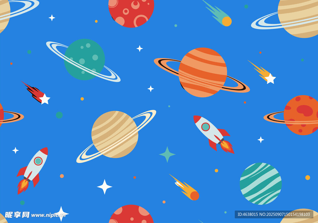 卡通宇宙太空