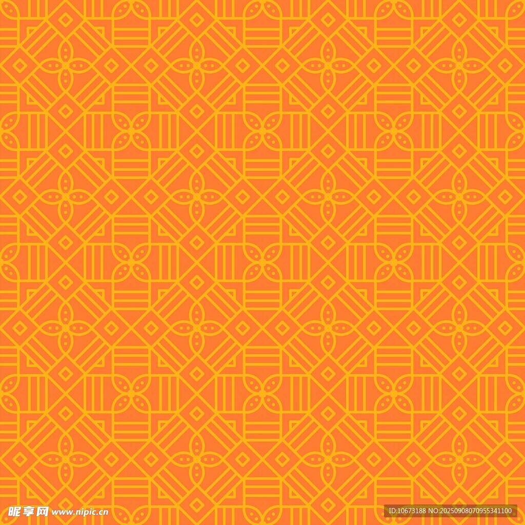 橙色几何图案背景纹理