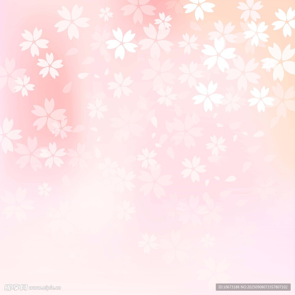 梦幻粉色雪花背景图