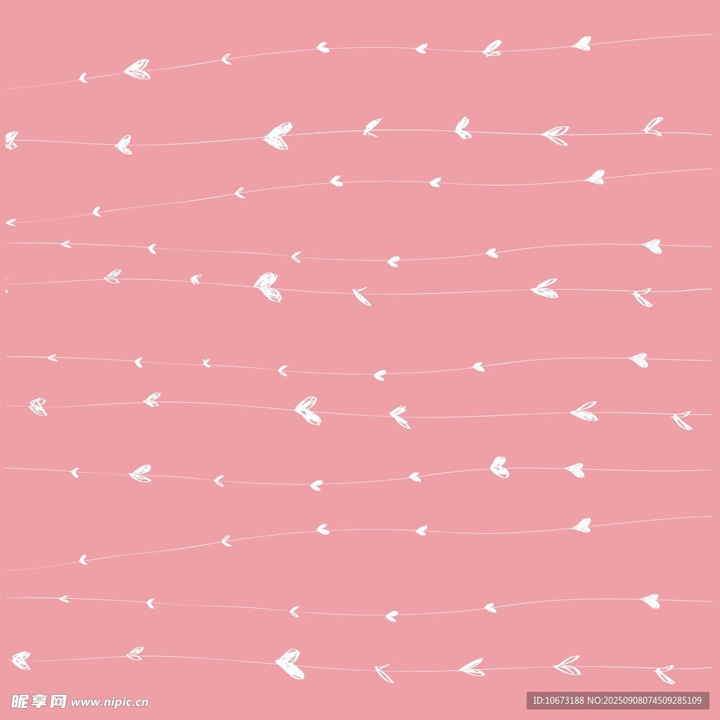 粉色背景点缀白色小元素