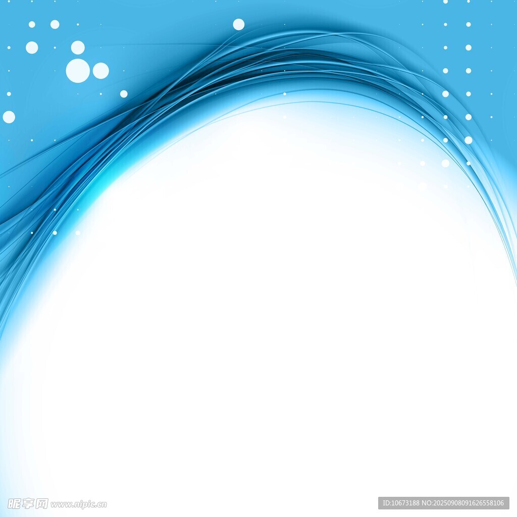 蓝色动感曲线背景图