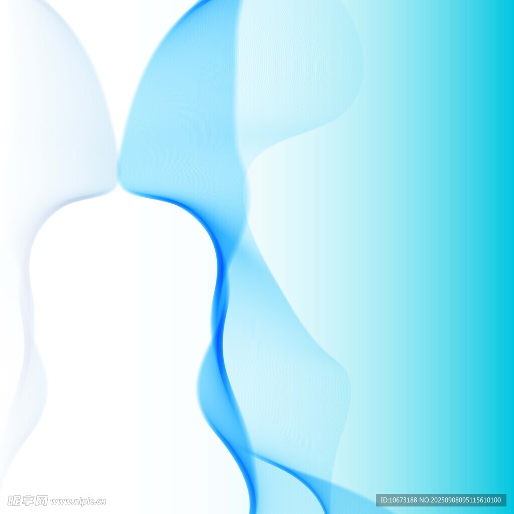 蓝白渐变流体抽象背景图