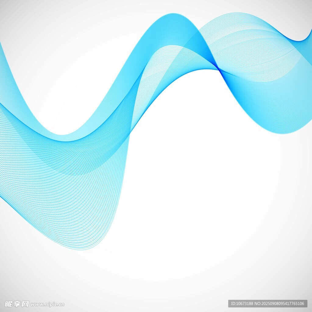 蓝色动感波浪背景图案