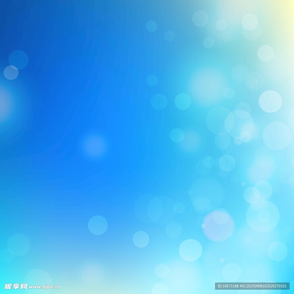 梦幻蓝色光斑背景图
