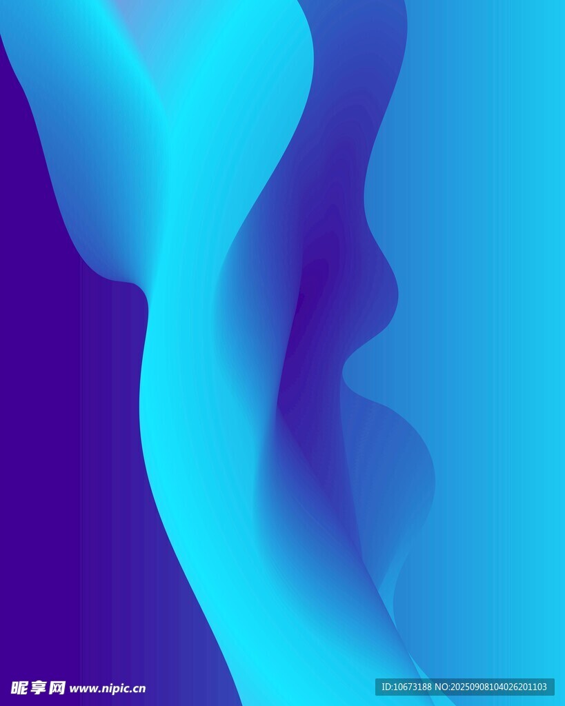 梦幻蓝紫色流体渐变背景