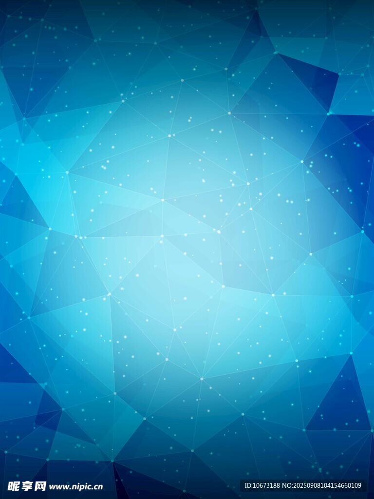 蓝色几何渐变抽象背景图