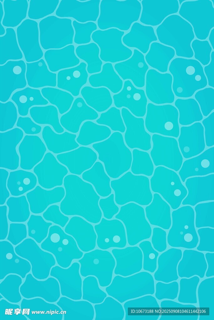 蓝绿色泳池水面纹理图