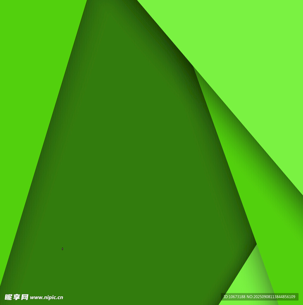 绿色几何拼接抽象背景图