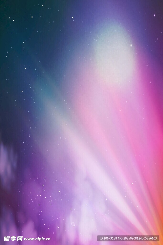 梦幻炫彩星空背景图