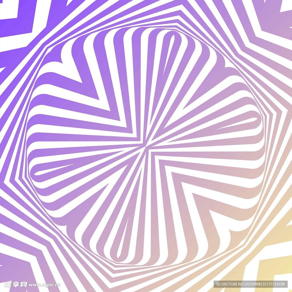 梦幻渐变几何抽象图案