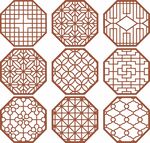 中式传统窗棂图案设计