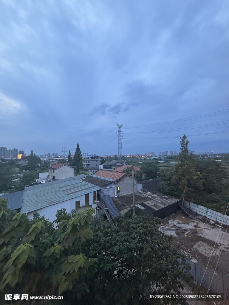 乡村俯瞰景象