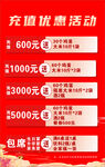 充值优惠活动展示