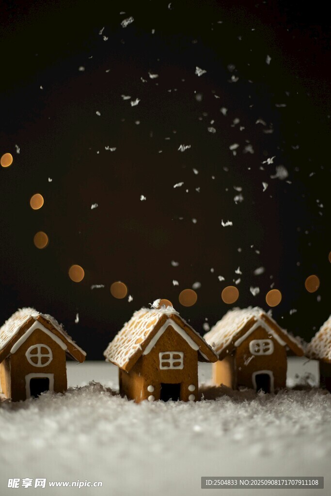 雪夜中的温馨小屋