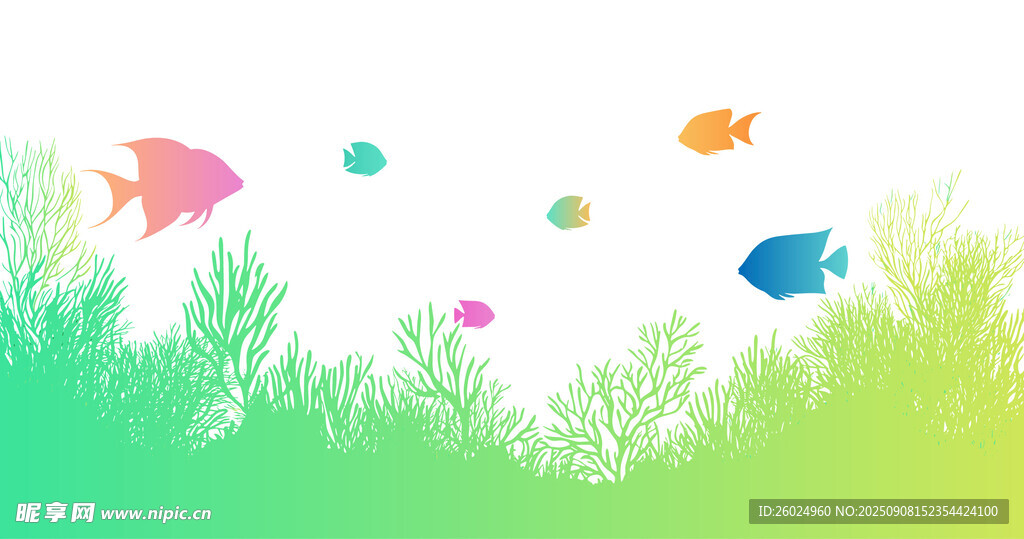 海底梦幻鱼群插图