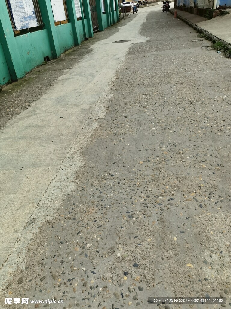 户外水泥路面场景