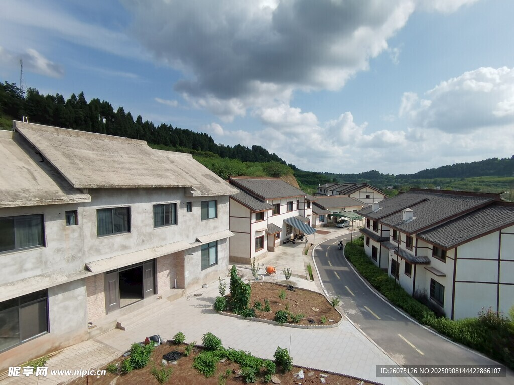 乡村新貌民居风景