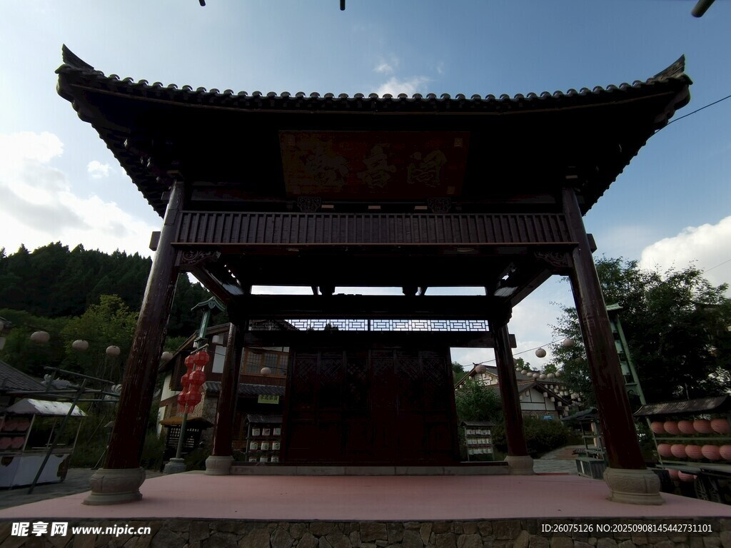 中式古亭建筑景观