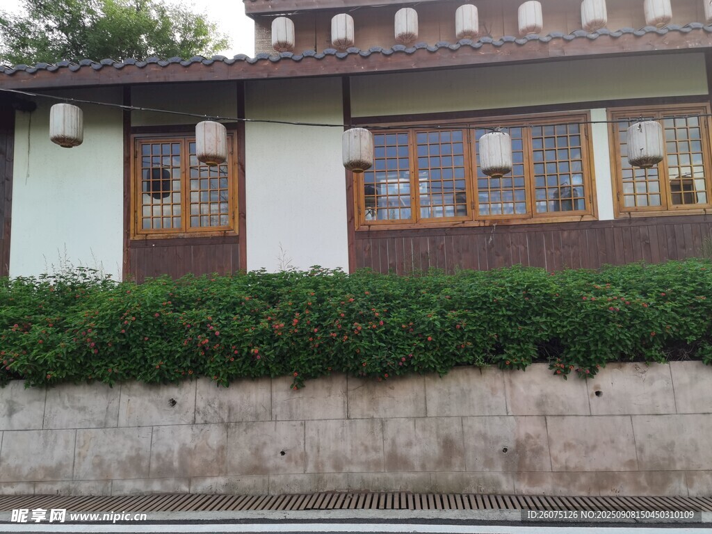 街边特色中式建筑外观
