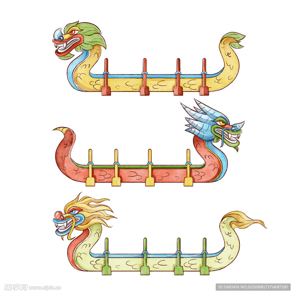 传统龙舟图案设计