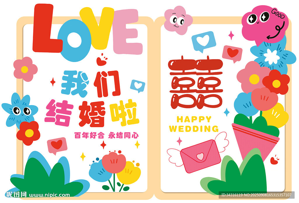 婚礼迎宾牌