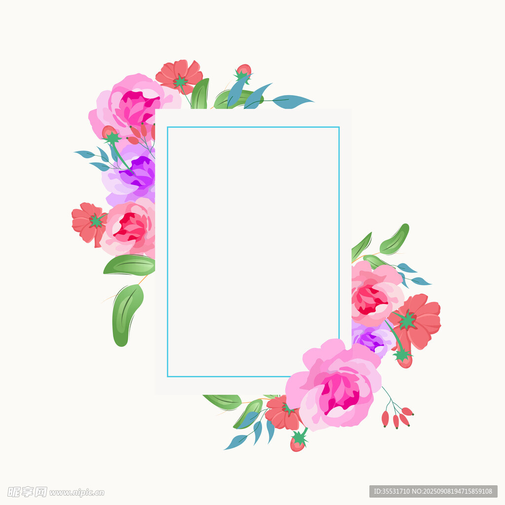 花卉边框