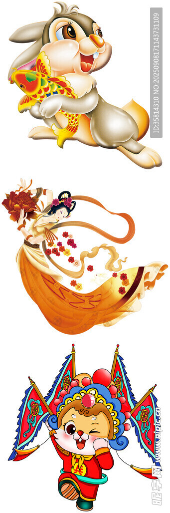 传统生肖主题精美卡通图案