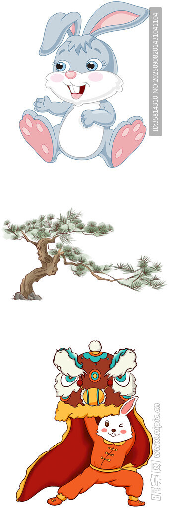 可爱动物插画