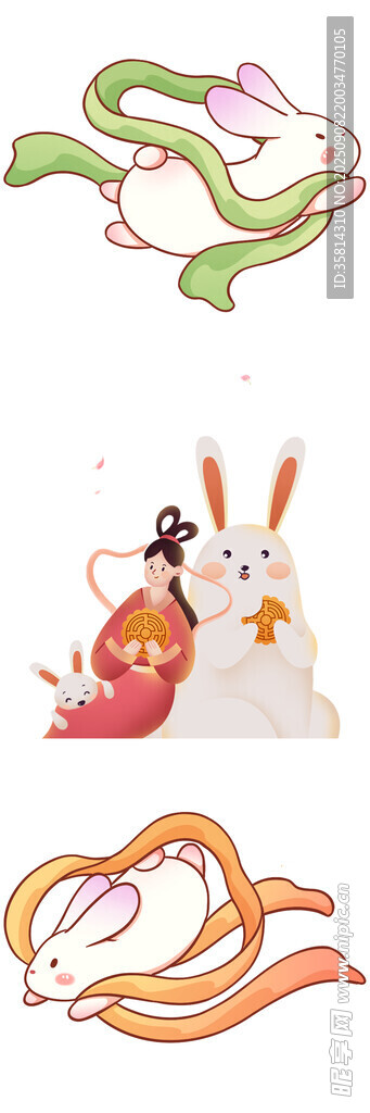 可爱动物卡通形象插画