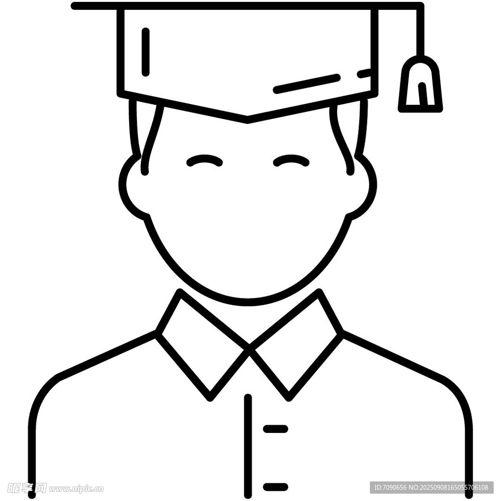 毕业学士形象