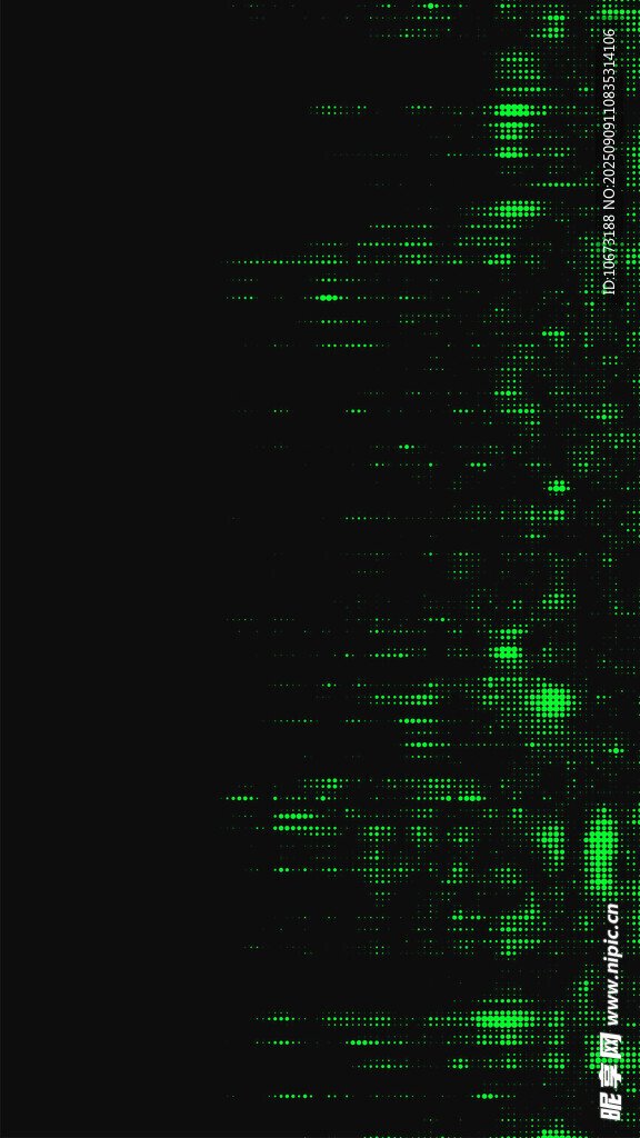 绿色数字矩阵背景画面
