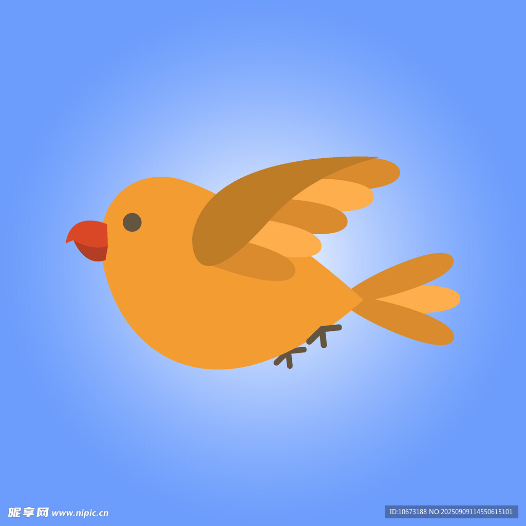 飞翔的小黄鸟