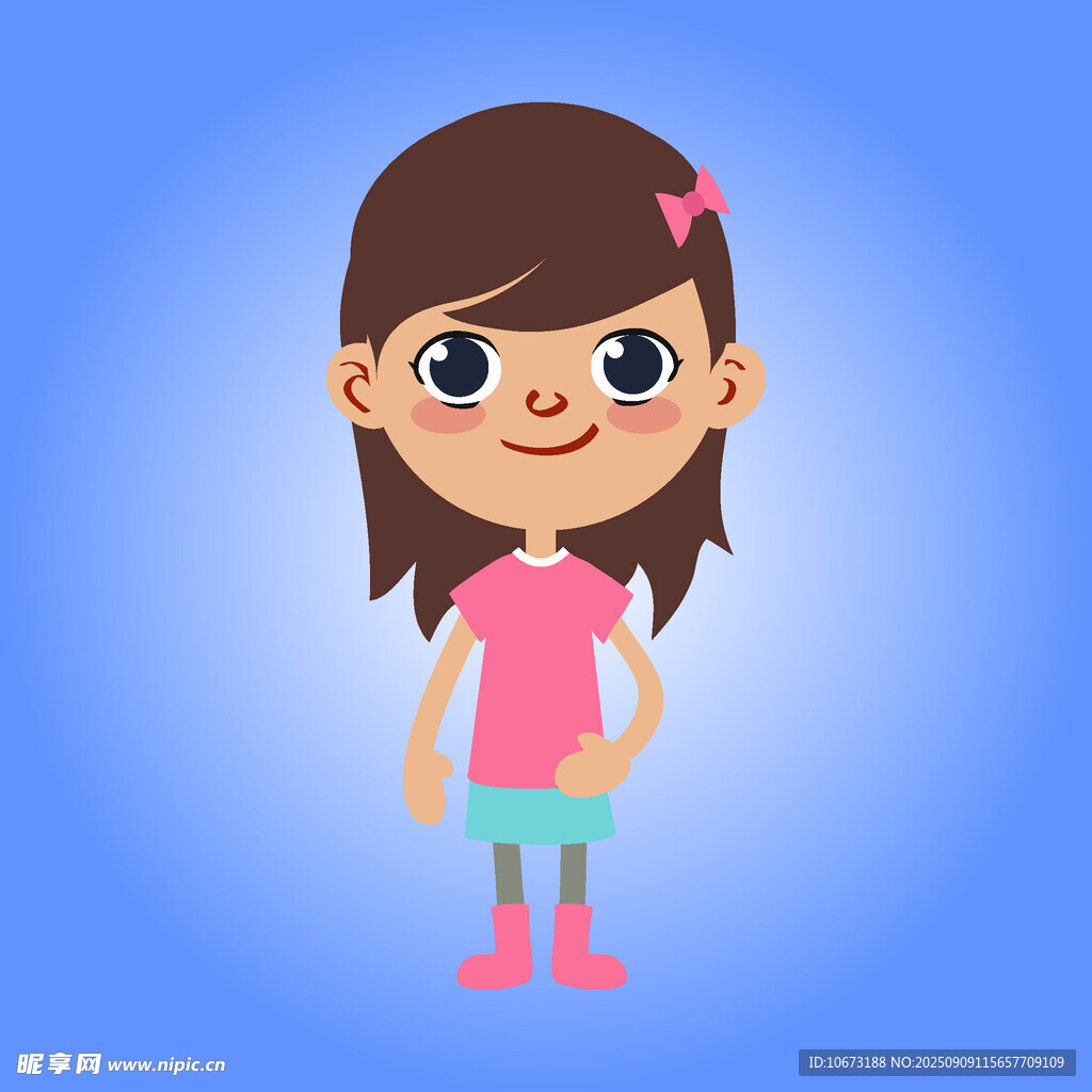 可爱卡通小女孩形象