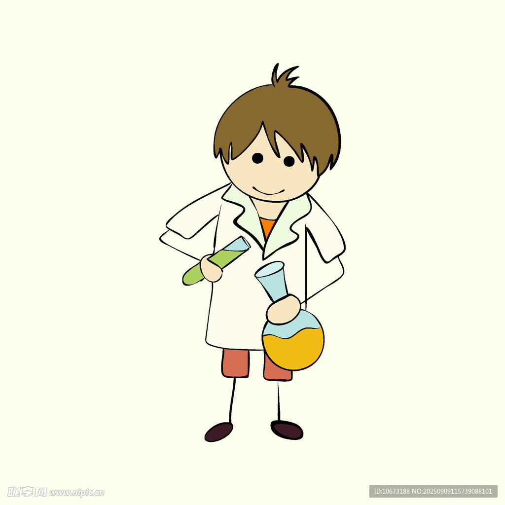 可爱小科学家做实验