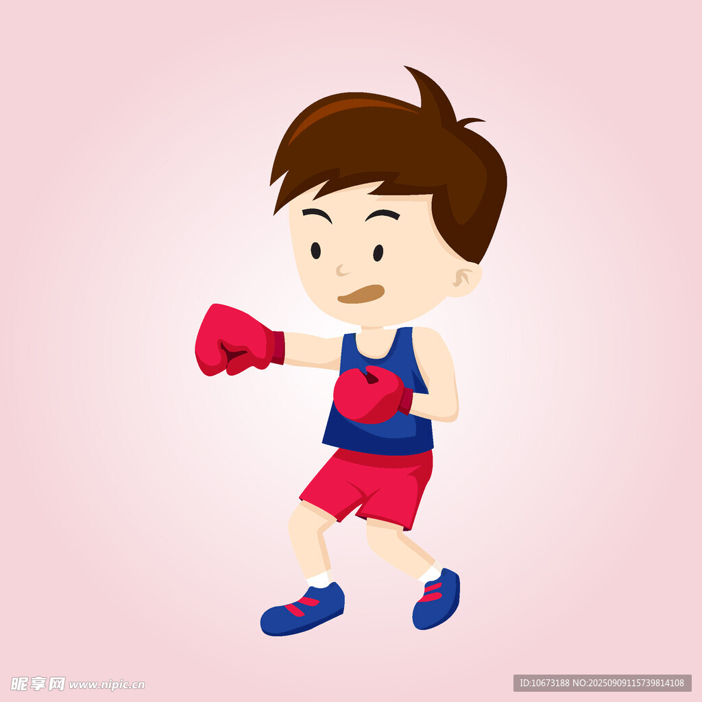 拳击小男孩
