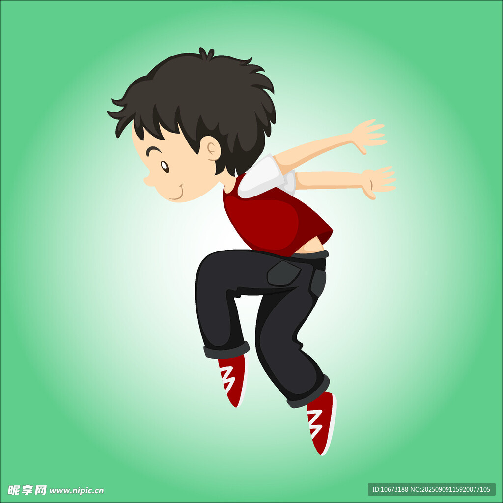 跳跃的男孩