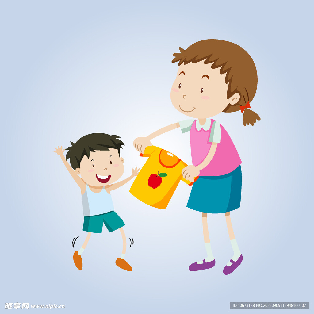 孩子给妈妈送礼物