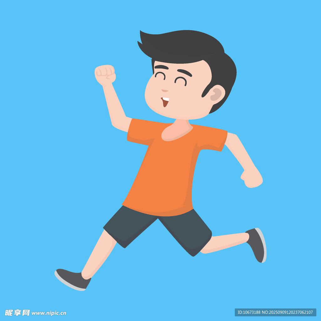 活力少年奔跑瞬间