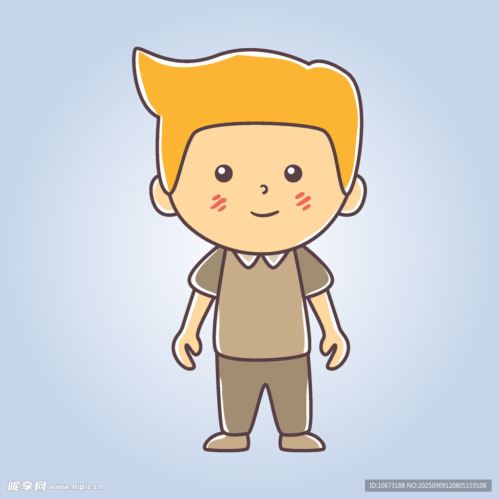可爱卡通小男孩形象