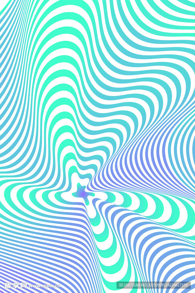 梦幻波纹抽象图案