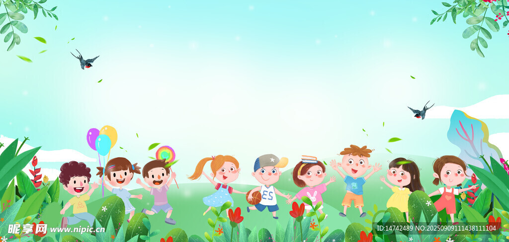 幼儿园卡通背景