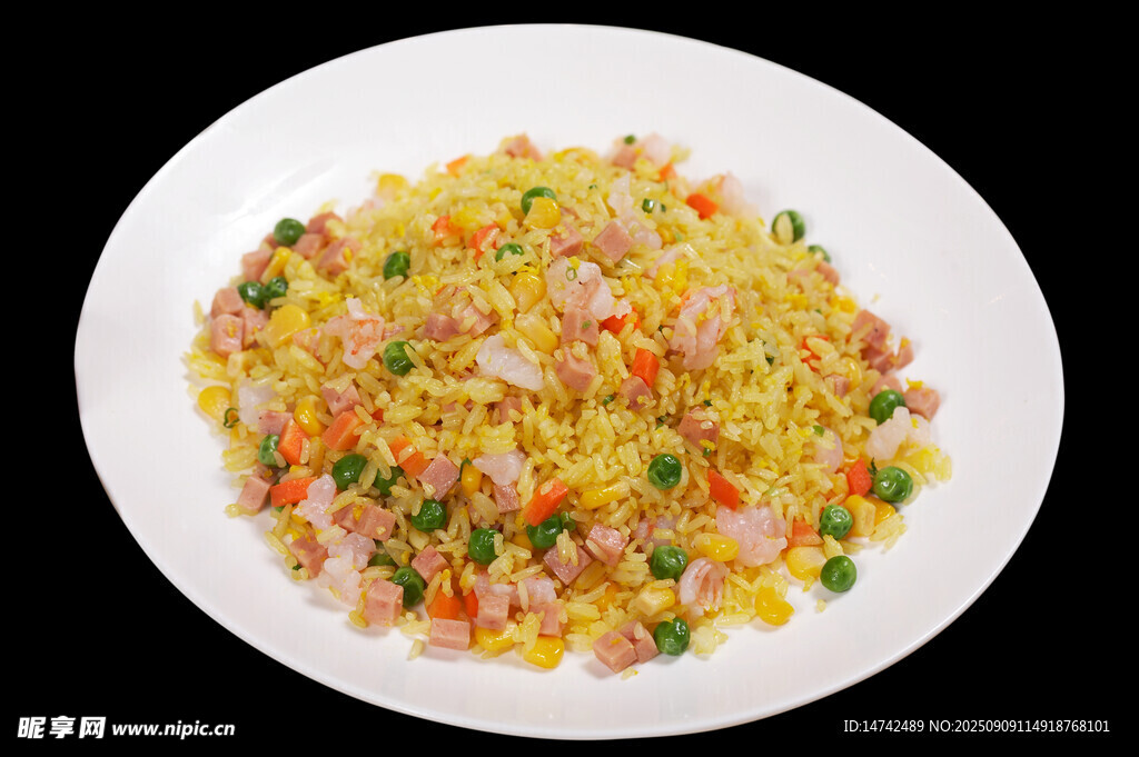 美味虾仁玉米炒饭