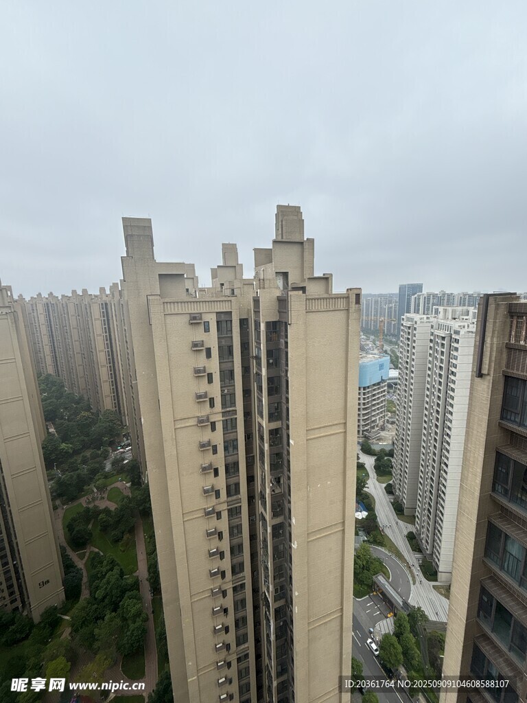 城市高楼景观俯瞰