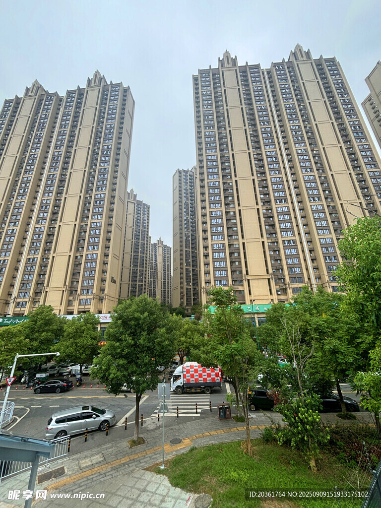城市高层住宅区景观