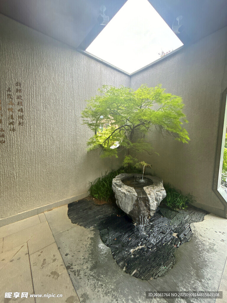 室内禅意盆景景观