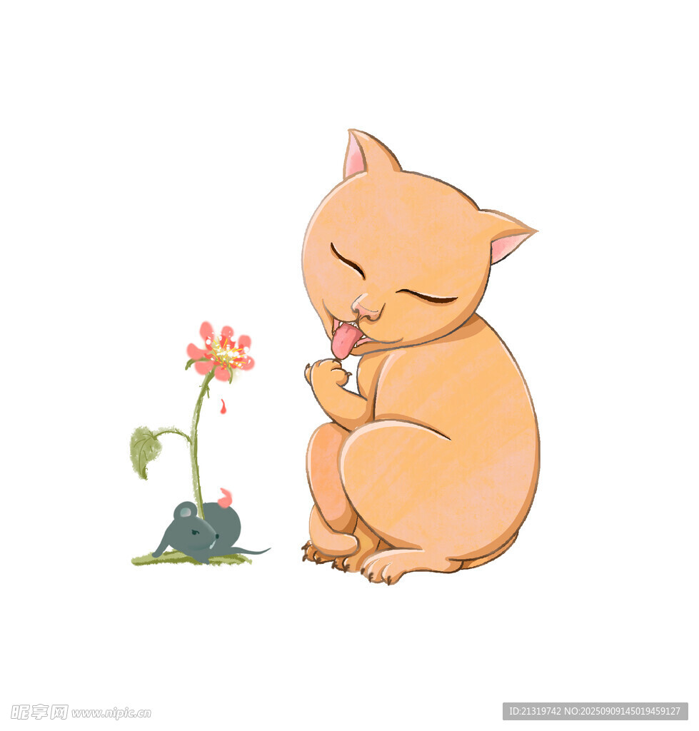 猫咪插画素材